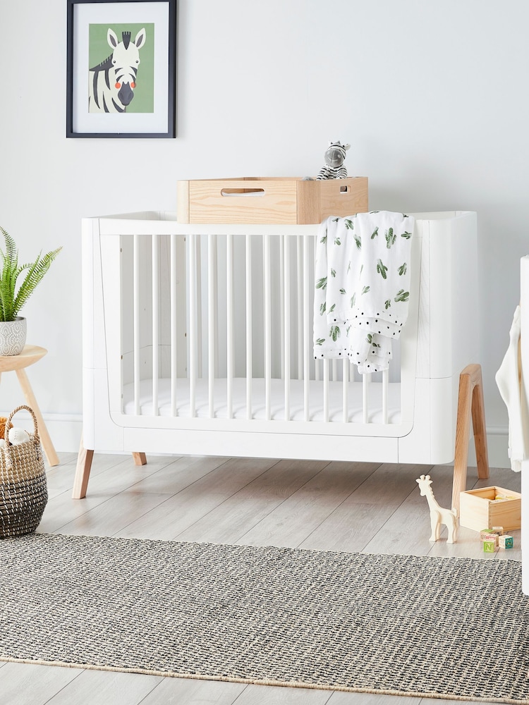 Gaia Baby White Hera Cot Bed - Image 2 of 6