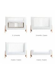 Gaia Baby White Hera Cot Bed - Image 3 of 6