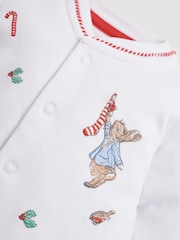 Conjunto navideño de Peter Rabbit compuesto por pijama y gorro de algodón para bebé de JoJo Maman Bébé - Imagen 3 de 3