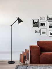 Eglo Black Priddy Steel Adjustable Floor Lamp - Image 2 of 4
