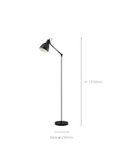 Eglo Black Priddy Steel Adjustable Floor Lamp - Image 4 of 4