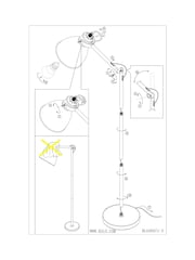 Eglo Black Priddy Steel Adjustable Floor Lamp - Image 5 of 5