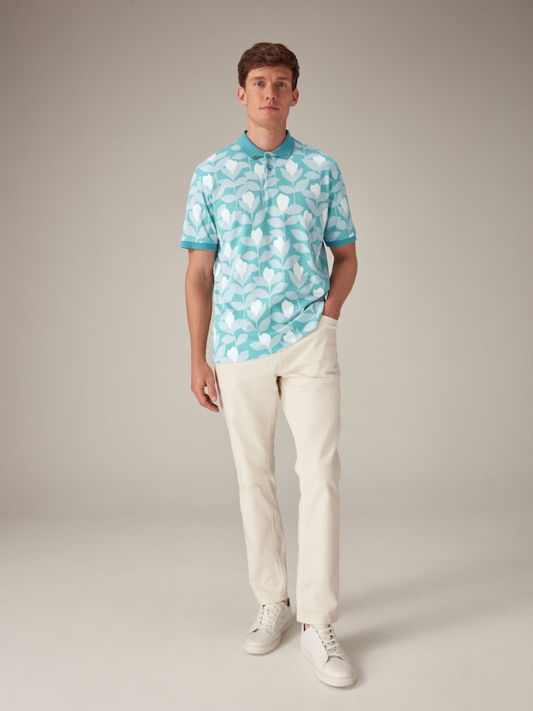 Blue Scion Print Polo Shirt - Image 2 of 7