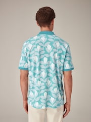 Blue Scion Print Polo Shirt - Image 3 of 7