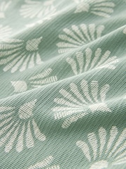 Green/White Textured Print Polo Shirt - Image 7 of 7