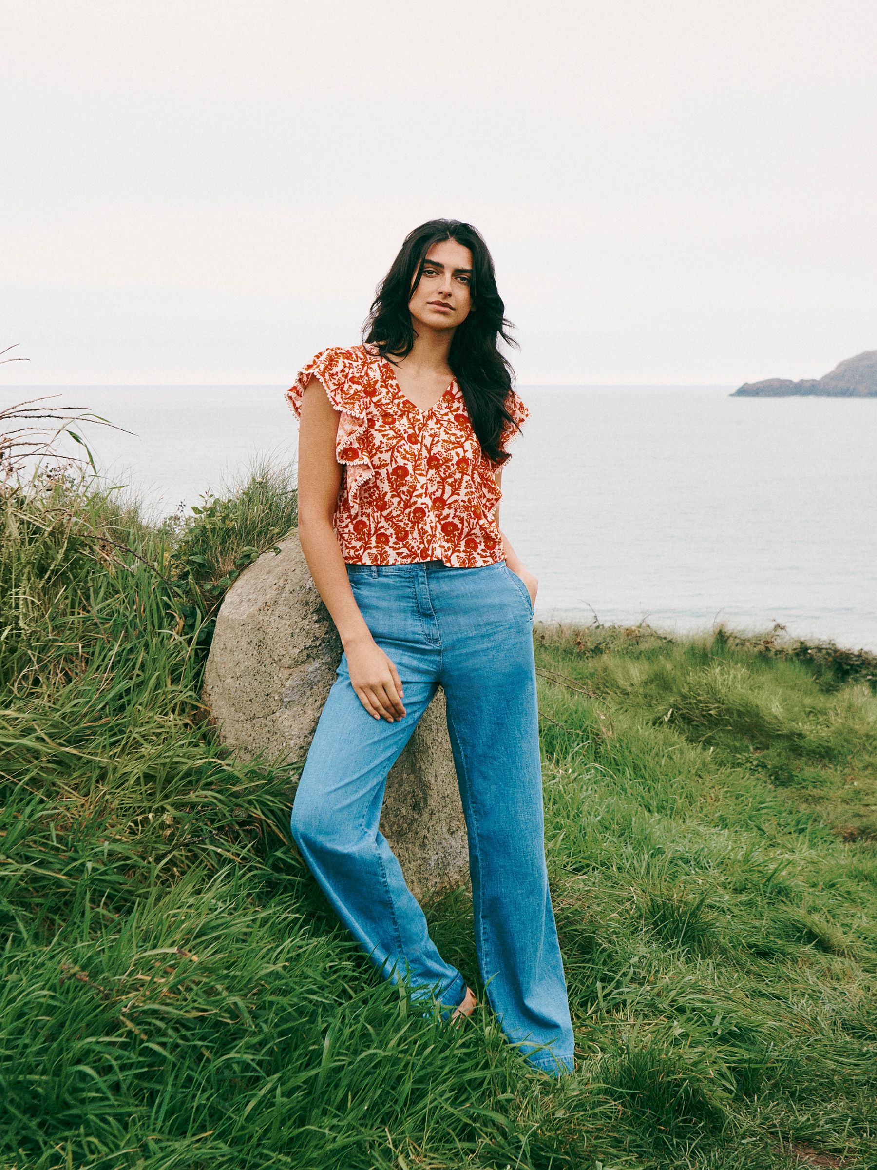 Laura Ashley Denim Wide Leg Jeans