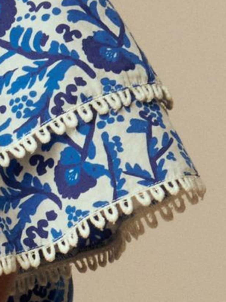 Laura Ashley Blue and White Backless Maxi Dress - Image 6 of 6