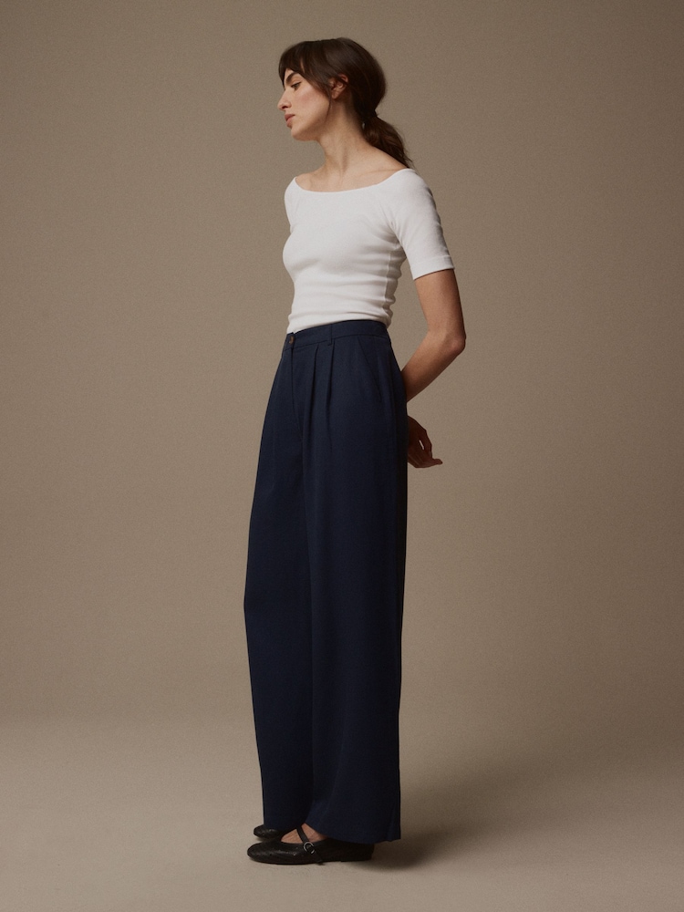 Широкие брюки из лиоцелла Tencel Laura Ashley - Image 1 of 4
