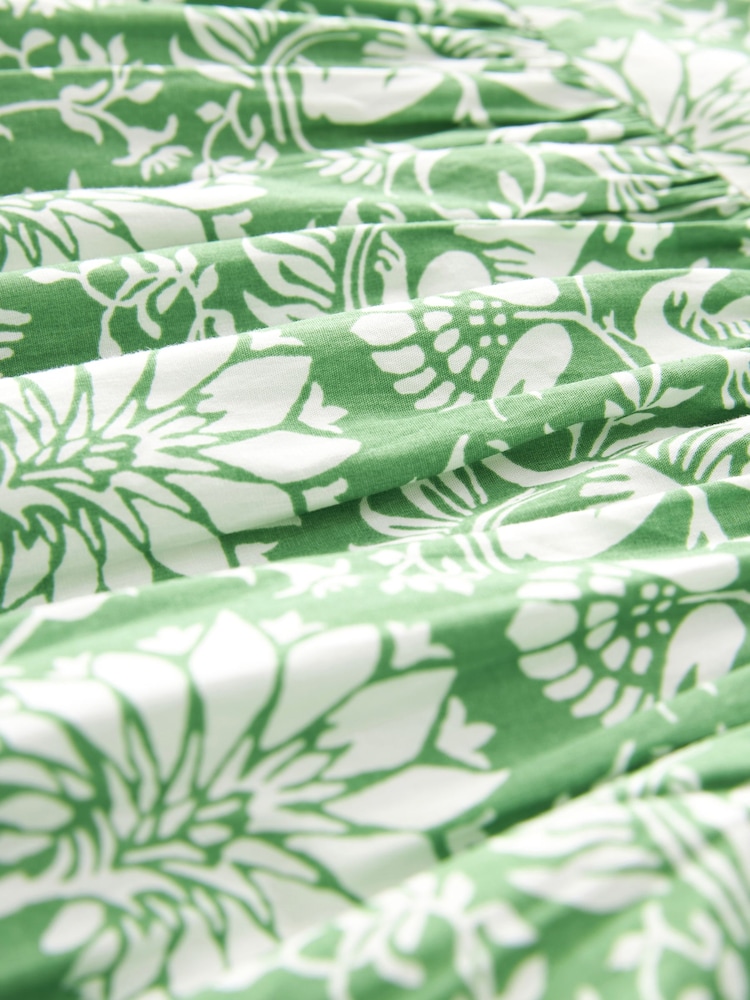 Laura Ashley Green Camelot Print Green Midaxi Dress - Image 6 of 6