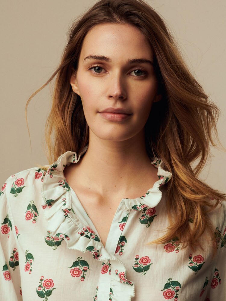 Laura Ashley Beauchamp Floral Ruffle Blouse - Image 3 of 3