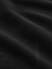 Laura Ashley Black Linen Blend Lace Trim Midaxi Dress - Image 1 of 3
