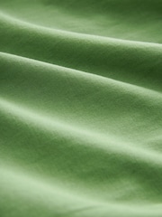 Laura Ashley Green Linen Blend Lace Trim Midaxi Dress - Image 3 of 6