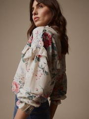 Ecru/Rosa - Laura Ashley Bluse mit Lochstickereien - Bild 6 von 6