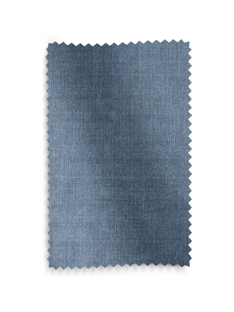 Light Blue Sumptuous Velvet Hidden Tab Top Lined Curtains - Image 6 of 6
