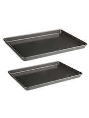 Luxe Set of 2 Grey Baking Trays 35cm And 39cm - Image 2 of 5