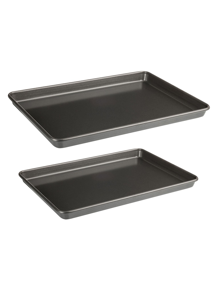 Luxe Set of 2 Grey Baking Trays 35cm And 39cm - Image 2 of 5