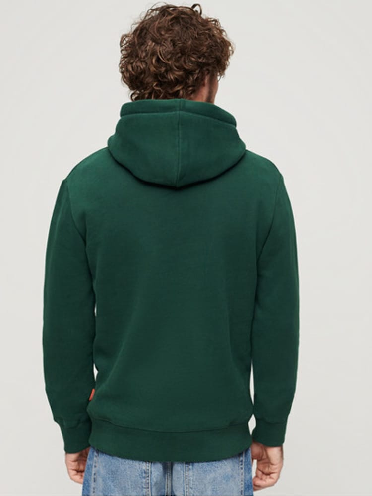 Superdry Enamel Green Vintage Logo Hoodie - Image 2 of 8