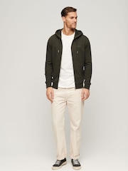 Superdry Dark Green Essential Logo Zip-Up Hoodie - Image 3 of 6