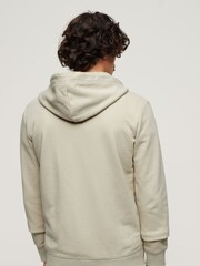 Superdry Cream Essential Logo Zip-Up Hoodie - Image 2 of 6