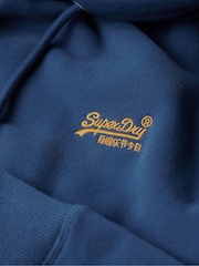 Superdry Blue Essential Logo Hoodie - Image 6 of 6