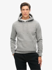 Superdry Grey Essential Slim Fit Logo Hoodie - Image 1 of 1