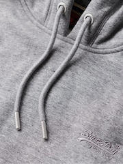 Superdry Grey Essential Slim Fit Logo Hoodie - Image 5 of 6
