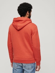Superdry Dark Orange Essential Slim Fit Logo Hoodie - Image 2 of 6
