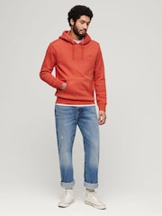 Superdry Dark Orange Essential Slim Fit Logo Hoodie - Image 3 of 6