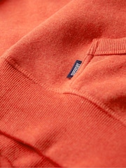 Superdry Dark Orange Essential Slim Fit Logo Hoodie - Image 6 of 6