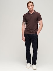 Superdry Brown Vint Destroy Polo Shirt - Image 2 of 6