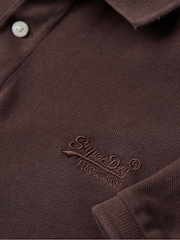 Superdry Brown Vint Destroy Polo Shirt - Image 5 of 6
