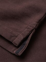 Superdry Brown Vint Destroy Polo Shirt - Image 6 of 6