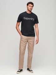 Superdry Eclipse Navy Core Logo City Loose T-Shirt - Image 3 of 7