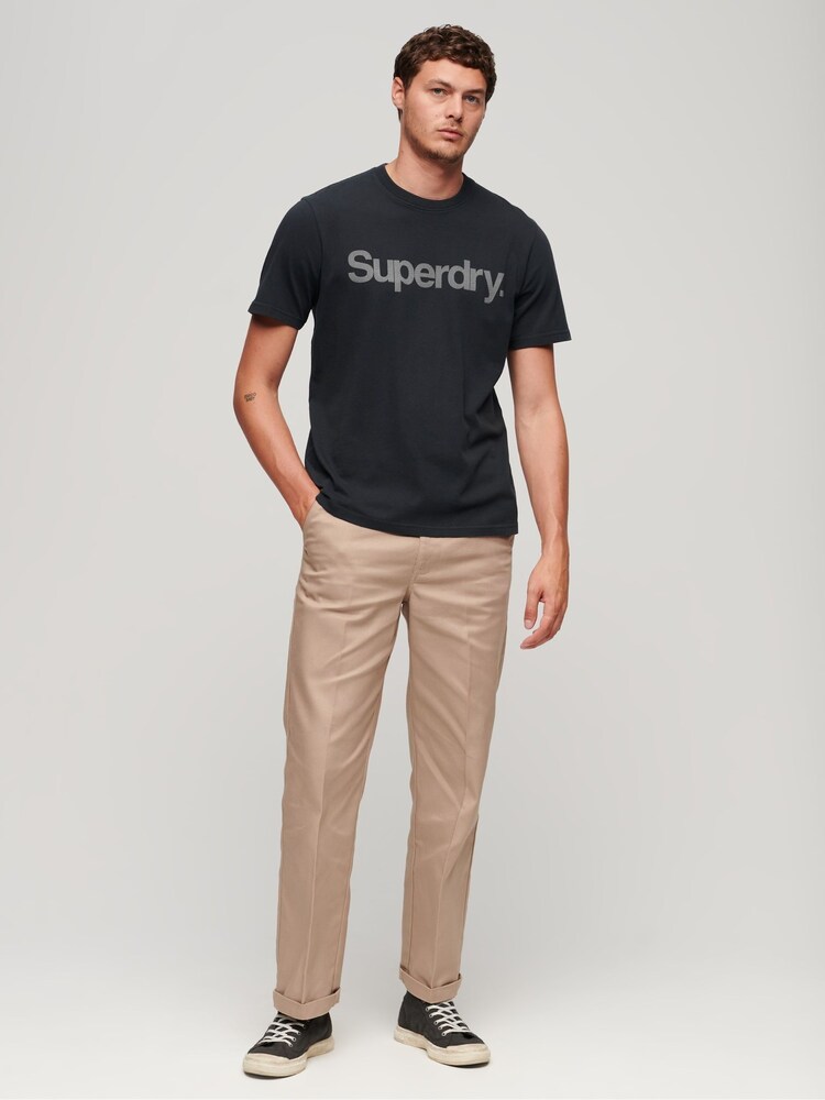 Superdry Eclipse Navy Core Logo City Loose T-Shirt - Image 3 of 7