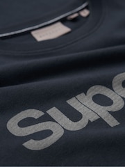 Superdry Eclipse Navy Core Logo City Loose T-Shirt - Image 7 of 7