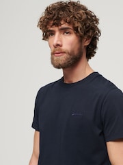 Superdry Navy Essential Logo Embroidery T-Shirt - Image 2 of 6