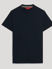 Superdry Navy Essential Logo Embroidery T-Shirt - Image 4 of 6