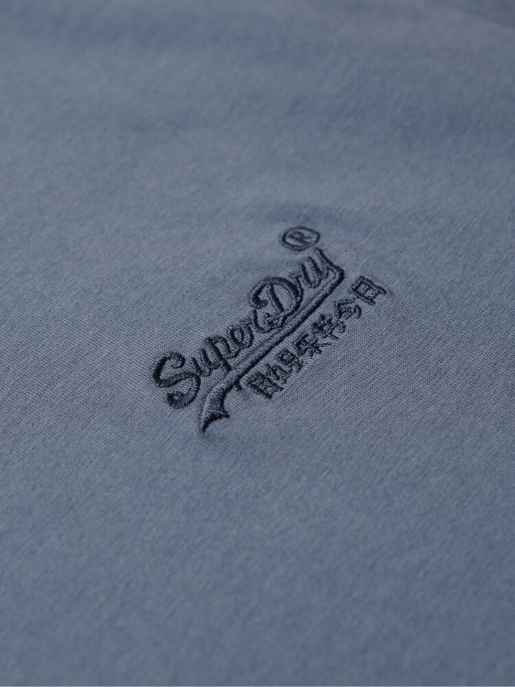 Superdry Dark Blue Essential Logo Embriodery T-Shirt - Image 5 of 5