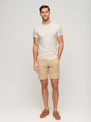 Superdry Cream Essential Logo Embriodery T-Shirt - Image 3 of 6