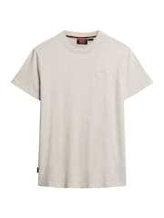 Superdry Cream Essential Logo Embriodery T-Shirt - Image 4 of 6