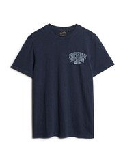 Superdry Blue Athletic College Graphic T-Shirt - Image 4 of 6