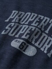Superdry Blue Athletic College Graphic T-Shirt - Image 5 of 6