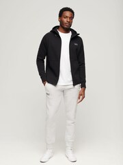 Superdry Black Sport Tech Logo Loose Zip Hoodie - Image 3 of 6