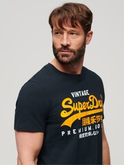 Superdry Blue Vl Duo T-Shirt - Image 3 of 7