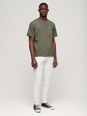 Superdry Green Contrast Stitch Pocket T-Shirt - Image 2 of 6