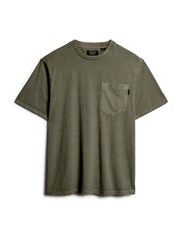 Superdry Green Contrast Stitch Pocket T-Shirt - Image 6 of 6
