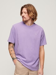 Superdry Purple 100% Cotton Vintage Washed T-Shirt - Image 1 of 5