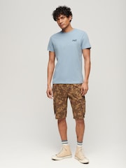 Superdry Light Blue Vintage Embroidered 100% Cotton T-Shirt - Image 2 of 3