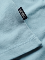 Superdry Blue Vintage Logo Emb V-Neck T-Shirt - Image 5 of 7
