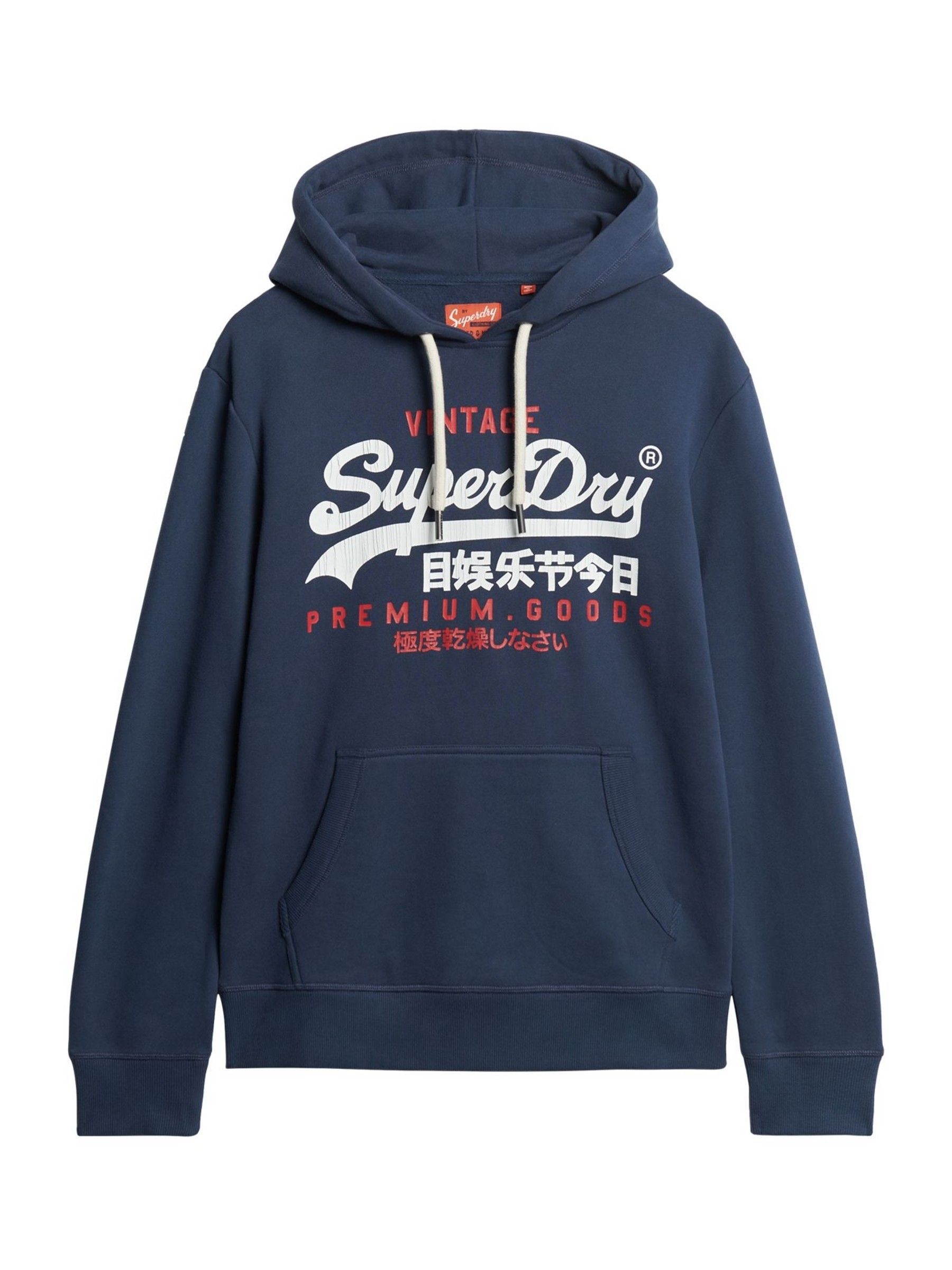 Buy Superdry Navy Blue Vintage Logo Hoodie from Next Bahrain